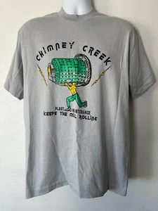 VINTAGE T-Shirt Einzelnaht Herren XLarge Grau Mill Rolling Hergestellt in den USA - Bild 1 von 10