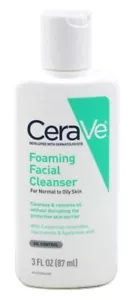 CeraVe Foaming Facial Cleanser | 3 Fl. Oz Travel Size | Daily Face Wash for Oily - Picture 1 of 2