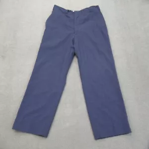 Vtg Army Pants Mens 32 S Blue Wool 60s Trop AF Shade 1084 Trouser Type 1 Class 5 - Picture 1 of 19