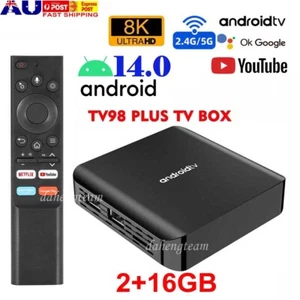 Smart H313 TV BOX Android 14 Octa Core 16GB 8K 5G WIFI6 TV98 PLUS Media Player - Picture 1 of 15