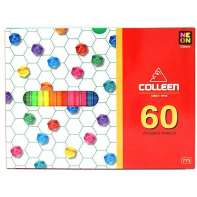 COLLEEN 60 Colored Pencil Set Hexagon 60 colors 775-60 Art Drawing Painting - Image 1 of 4