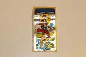 BUBBLE GUM 1 STICKERS "EWOKS AND DROIDS" SPANISH STARWARS LUCAS FILM 1986 - Picture 1 of 1