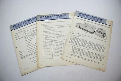 3 спецификации приложений 1970/71 спектрофотометрический анализ и аналитические системы. - Изображение 1 из 4