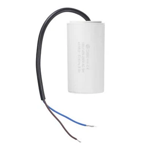 CBB60 Run Capacitor 100uF 250V AC 2 Wires 50/60Hz Cylinder 93x49mm White - Picture 1 of 7