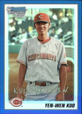 2010 Bowman Chrome Prospects Blue Refractors #BCP80 Yen-Wen Kuo /250 - NM-MT - Image 1 of 2