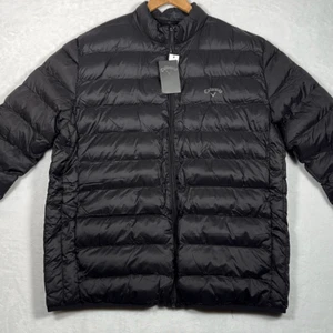 Callaway Golf Jacket performance Puffer Full Zip Caviar Black NWT Men X-Large - Picture 1 of 8