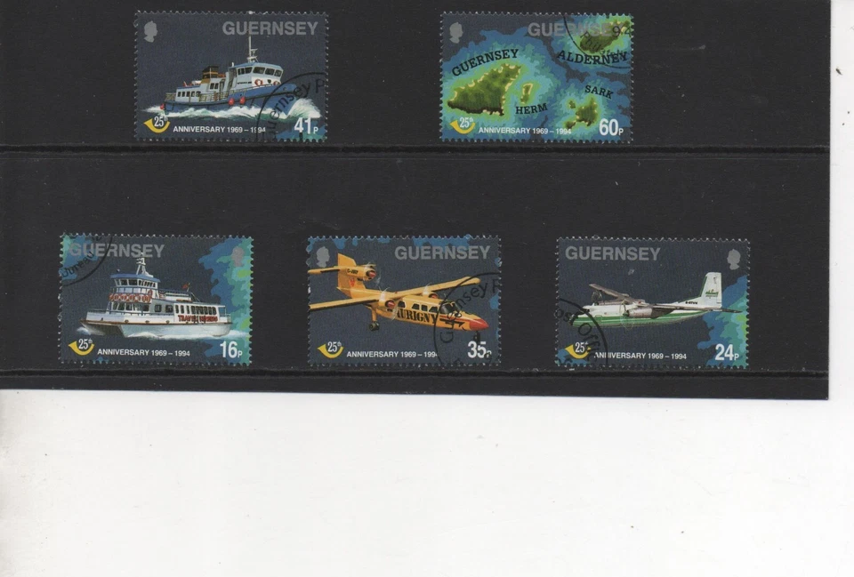 Guernsey Stamps 1994 Post Office Independence set of 5 very fine used CTO - Image 1 of 1