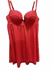 Camicia da notte Daisy Fuentes Babydoll, taglia S, (piccoli fori di strappo sulla schiena) - Foto 1 di 6