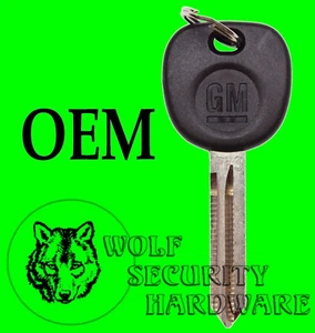 GM Logo OEM PK3 Transponder Electronic RFID Chip Key Blank 5928820 - Picture 1 of 2
