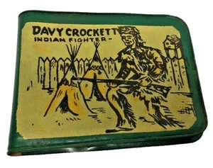 Davy Crocket Indian Fighter Vintage Plastic Wallet - Picture 1 of 8