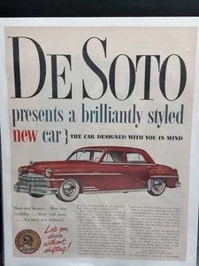 Vintage 1949 DeSoto Designed With You In Mind ad - Picture 1 of 1