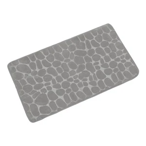 Memory Foam Bath Mat 31.49" x 19.68"Coral Fleece Bathroom Shower Rug-Grey - Picture 1 of 5