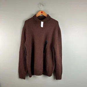 Banana Republic Sweater Men XL Brown Turtleneck Cotton Cotton Blend NEW With Tag - Picture 1 of 12