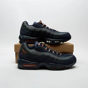 NIKE Air Max 95 Essential Men's Grey/Orange SIZE 10 Trainers - Picture 1 of 6