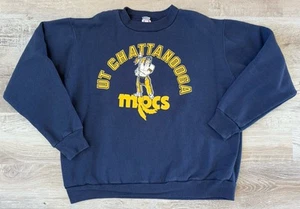 Vtg 80’s University Tennessee Chattanooga Mocs Sweatshirt Men M Short - Picture 1 of 6