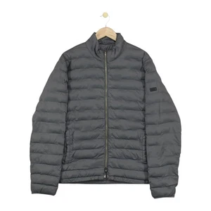 Barbour Quilted Jacket Mens Size XL Grey Fibredown Full Zip - Picture 1 of 15