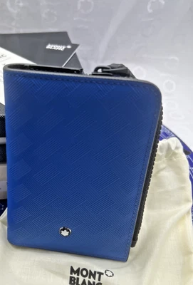 Precio de venta sugerido por el fabricante $325 Montblanc Blue Extreme 3.0 3cc Cartera para tarjetas con cremallera 130242 caja de repuesto Foto 1 de 4