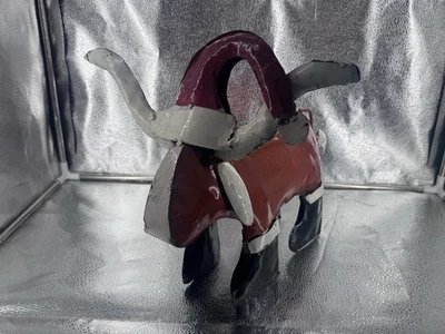 Escultura de metal Christmas UT Longhorn 19-20" LG X 15" ALTO hallazgo raro Foto 1 de 4