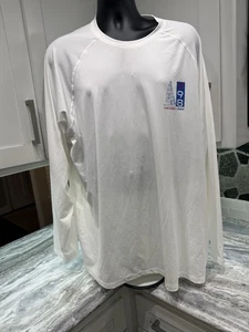 Vineyard Vines Performance Shirt Mens 2XL White L/S Polyester Stretch UPF EUC - Picture 1 of 9