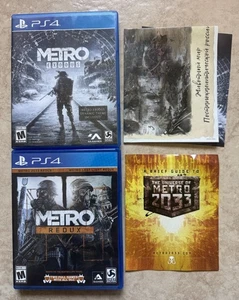 Metro Exodus con póster y Redux (Sony PlayStation 4) PS4 CIB - Imagen 1 de 15