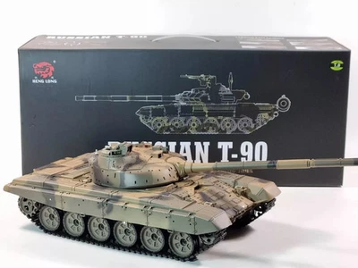 Heng Long Russain T90 1:16 RC Tank - Sound Smoke BBgun Infrared Battle System - Image 1 of 4