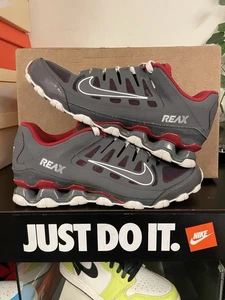 Tenis de entrenamiento de malla Nike Reax 8 TR 621716-013 para hombre talla 9 gris/rojo  - Imagen 1 de 8