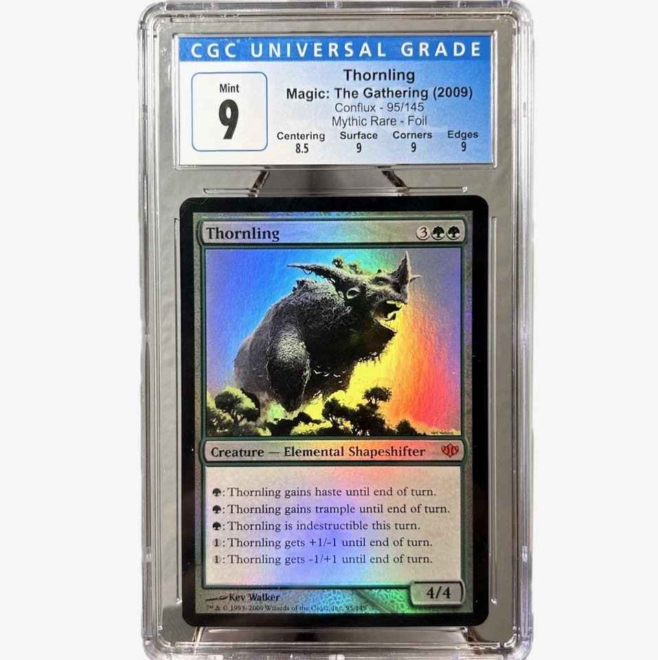 THORNLING Mythic Rare Foil Conflux 95/145 2009 CGC Graded 9 Mint MTG - Image 1 of 2