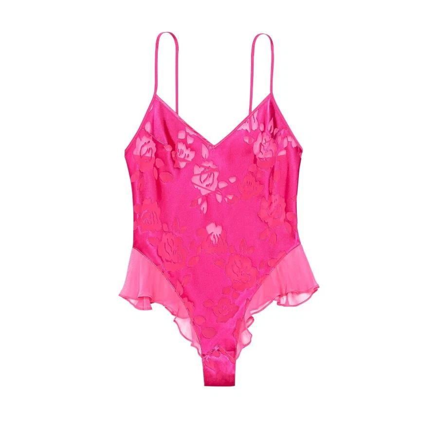 Peluche satinado Victoria's Secret VS Archives Burnout S *rosa intenso* ¡NUEVO! Foto 1 de 3