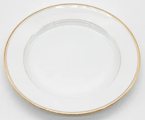 Piatto da dessert vintage Limoges France Nardon Lafarge 8" bordo bianco oro RARO - Foto 1 di 4