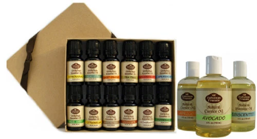 CONJUNTO COMBO 12 Óleo Essencial Puro 3 Óleos Transportadores Puros Frete Grátis dos EUA Fabuloso Frannie - Imagem 1 de 1