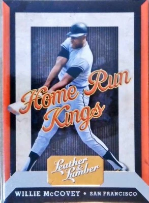 2019 Panini Leather and Lumber Home Run Kings #3 Willie McCovey - Image 1 of 2