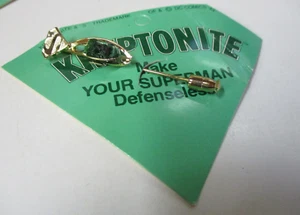 Kryptonite "Make Your Superman Defenseless", Novelty Pin / Stick Pin - 1970s - Bild 1 von 3