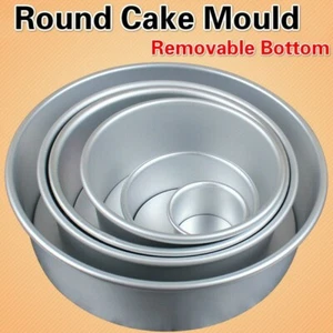 Non-stick Round Cake Mould Toast Bread Baking Pan Bakeware Removable Bottom Home - Picture 1 of 15