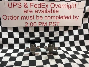 Swagelok 3 WAY BALL VALVE 1/8", SS-41GXS2, SS41GXS2, LOT OF 2 SHIPSAMEDAY#1171N3 - Picture 1 of 3