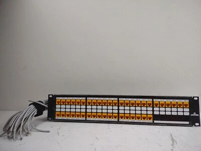 Leviton Cat 5e Flat Patch Panel 42 Port GigaMax 5e T56B-U48 - Image 1 of 4