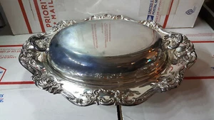 Vintage Handtuch bedeckt Servierer versilbert 4066 - Bild 1 von 10