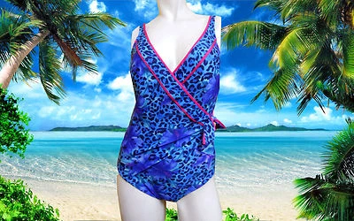 NUEVO TRAJE DE BAÑO GOTTEX Floral Estampado Animal 1 pieza talla - 8 Foto 1 de 4