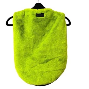 NEW Apparis Faux Fur Green Dog Vest Large - Picture 1 of 6