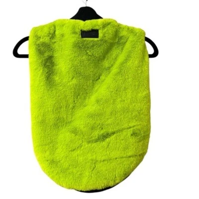 NEW Apparis Faux Fur Green Dog Vest Large - Image 1 of 4