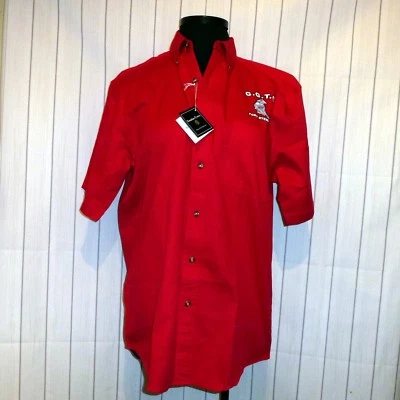 Fort Stewart Georgia Jonathan Corey red cotton twill NWT L shirt GGTC (G53) - Image 1 of 2