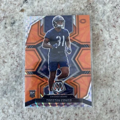 2022 Panini Mosaic Trestan Ebner Orange Reactive Prizm RC #356 Chicago Bears - Image 1 of 2