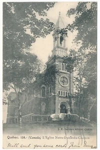 Postal J. P. Garneau de la Iglesia de la Ciudad de Quebec L'Ancienne Eglise Notre-Dame-du-Chemin - Imagen 1 de 2