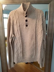 Men's Guess Mock Button Sweater-XXL - Picture 1 of 4
