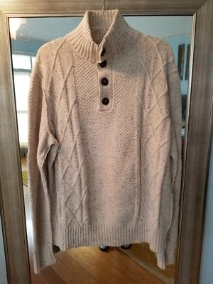Men's  Guess Mock Button Sweater-XXL - Image 1 of 4