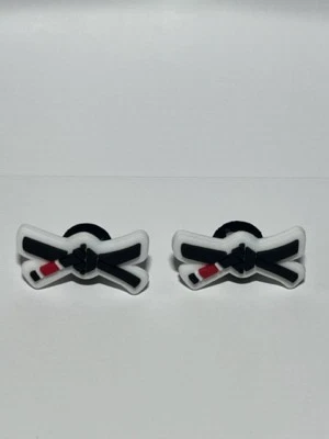 Crocs Charms Jiu Jitsu Brasileño, Cinturón, MMA, BJJ GI Artes Marciales, 2 Dijes solamente Foto 1 de 3