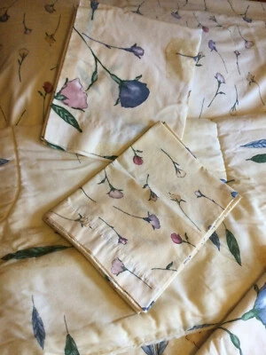 JUEGO DE 10 piezas CALISTA Amarillo Floral Primavera Reina Sábanas Falda Falsa Cortinas Foto 1 de 4