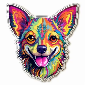 XXL 18X18 cm Autoaufkleber Sticker Chihuahua Aufkleber - Picture 1 of 1