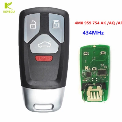 Mando a distancia inteligente de repuesto 434 MHz para Audi A4 A5 Q7 TT 4M0 959 754 AA/AK Foto 1 de 4