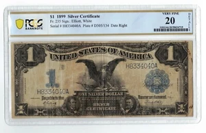 1899 $1 SILVER CERTIFICATE BLACK EAGLE***FR# 235*** PCGS 20 VF - Picture 1 of 2