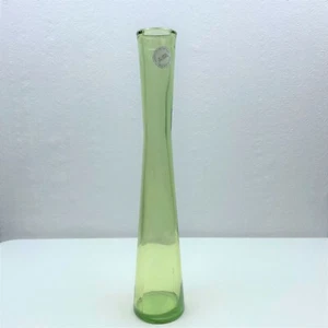 Jarrón grande de vidrio verde 100 % reciclado San Miguel Vidrios 12,5" de alto - Imagen 1 de 4